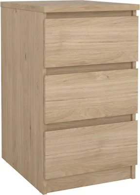 Produktbild von Kommode Accudino, Mehrzweckkommode, Schlafzimmerkommode, Schrank mit Schubladen, 50x40 h70 cm, helle Eiche