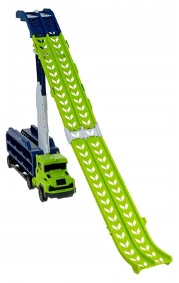 Produktbild von ISO 26527 TIR-Lastwagen mit Garage und Rutsche + 6 Spielzeugautos