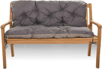 Produktbild von Gartenbankauflage 110x50x50, Bankauflage Dunkelgrau, Gartenkissen, Schaukelkissen, bankkissen outdoor, Outdoor kissen, Kissen mit Rückenlehne