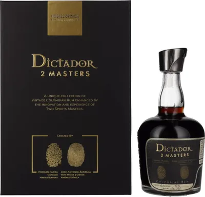 Produktbild von Dictador 2 MASTERS 1976 45 Years Old Ximénez-Spínola 1st Release 46,4% Vol. 0,7l in Geschenkbox