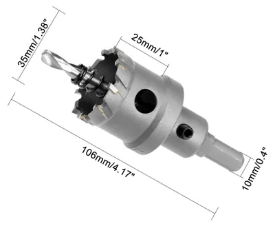 Produktbild von Hartmetall Lochschneider, Lochs?gen fš¹r 5mm Edelstahlblech Metall 35mm