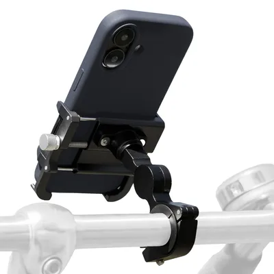 Immagine prodotto di Supporto per telefono in alluminio imoshion per bicicletta - Rotazione a 360° - Leggero - Universale - Nero