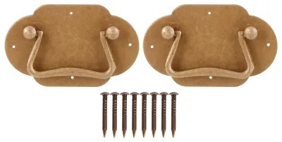 Produktbild von 2Set Kupfergriffe Antike Schubladengriffe Hardware für Schrank Schrank Kleiderschrank