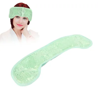 Produktbild von Kompresse Gel für Kopf, Kalt/Warm, grün, zur Schmerzlinderung bei Migräne