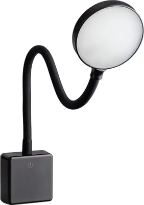 Produktbild von SEBSON LED Steckdosenlampe dimmbar schwarz, Steckerlampe 4W flexibel Leselampe Leuchte
