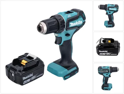 Image de Makita DDF 485 M1 Perceuse-visseuse sans fil 18 V 50 Nm Brushless + 1x batterie 4,0 Ah - sans chargeur