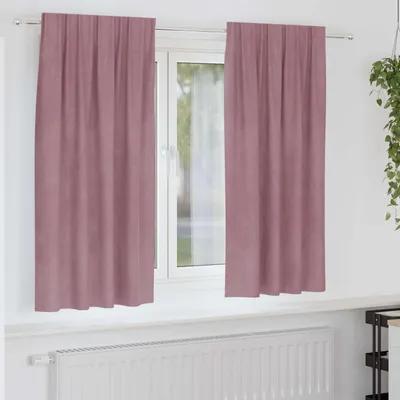 Produktbild von Vorhänge 2 stk. Dunkelrosa 140 x 175 cm Samt