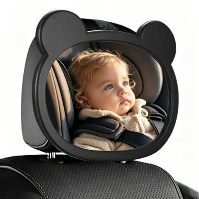 Imagen del producto de Espejo retrovisor para el asiento trasero del coche, ajustable, giratorio 360 grados, para una conducción segura