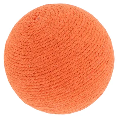 Katzenball mit Glocke, 10 cm, Orange, interaktiv