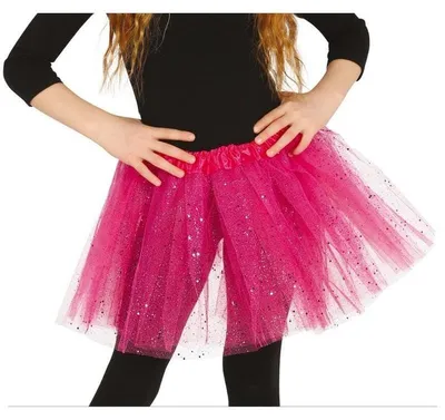 Immagine prodotto di Tutù rosa con glitter per bambini di circa 30 cm
