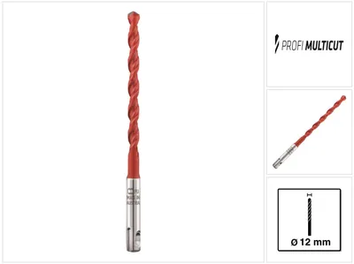 Immagine prodotto di Alpen Profi Multicut PM punta multiuso in metallo duro 12,0 x 220 mm