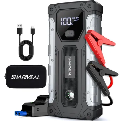 Immagine prodotto di Avviatore di emergenza 9000A a 12V, power bank per motori a benzina e diesel