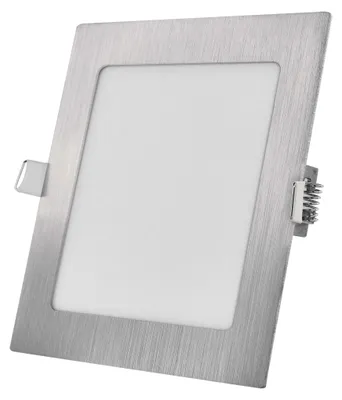 LED podhledové svítidlo NEXXO stříbrné, 17 x 17 cm, 12,5 W, teplá/neutrální bílá