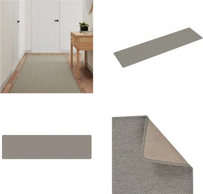 Obrázok produktu pre vidaXL Kobercový behúň sisalový vzhľad strieborný 80x300 cm - kobercový behúň - koberec - podlahový koberec - behúň