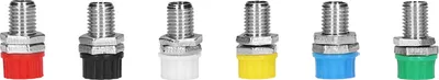 Image de 10Sets Banana Plug Stable Transmission Corrosion Resistant 4mm 6 Colors Banana Panel Terminal for Ship Computer