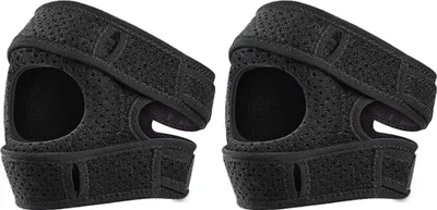Produktbild von 1 Stück/2 Stück Patella-Knieorthese, doppelter Patellasehnen-Stützgurt zur Schmerzlinderung bei Meniskusrissen, verstellbarer Patellastabilisator, Knieschoner für Läufer, Tennis, Arthritis