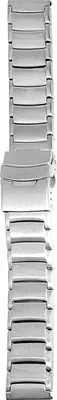 Produktbild von Edelstahl-Uhrenarmband, silberfarben, 18 mm