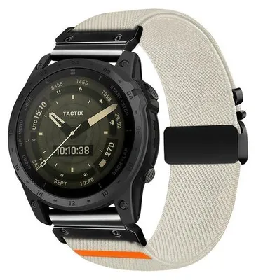 Produktbild von By Qubix Nylonarmband mit parachute Verschluss - Sternenlicht - passend für Garmin Fenix 7 / 6 / 5