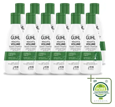 Obrázok produktu pre 12 ks šampónu Guhl Kracht & Volume - 250 ml - veľké balenie - 12 kusov