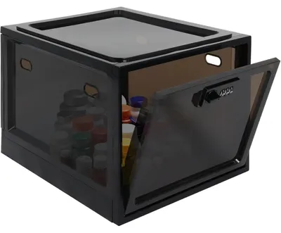 Productafbeelding van Afsluitbare opbergbox met slot, lichtgrijs, 28,5 x 23 x 18,5 cm