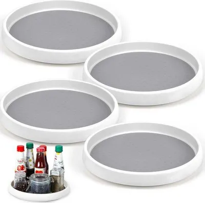 Produktbild von Famanu Drehendes Kräuterregal - Multifunktionaler Organizer - 4 Stück - 25 cm