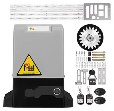 Image de Moteur pour portail coulissant - Ouvertures de portail automatiques - Capacité maximale : 600 kg - Télécommande - Robuste