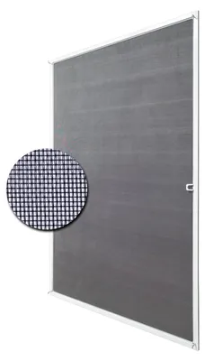 Produktbild von Deco4Me Insektenschutz Fliegengitter mit Alurahmen – frei anpassbar bis 130 × 150 cm – Weiß, 130 x 150 cm