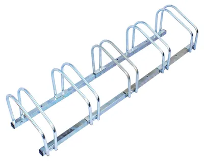 Obrázok produktu pre Stojan na bicykle 5 kolies, rozdeliteľný na stojany na 2 a 3 bicykle, stojan z pozinkovanej ocele