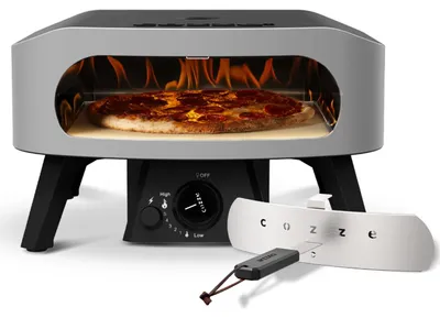 Immagine prodotto di Forno per pizza a gas - 13 pollici - Con pietra refrattaria - Accensione automatica - Termometro