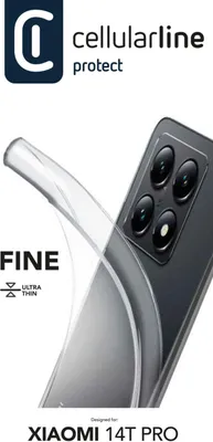 Produktbild von Cellularline Fine - Xiaomi 14T Pro Weich, ultraschmal, ultratransparent, Cover, Xiaomi, 14T Pro, 16,9 cm (6.67"), Transparent