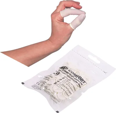 Produktbild von AMPri Med Comfort Fingerlinge Latex 100 Stück Gr. S / 2