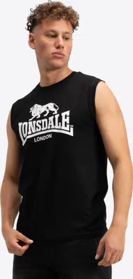 Immagine prodotto di Maglietta senza maniche da uomo vestibilità normale confezione doppia ROLLESTON Nero/Bianco 3XL Lonsdale