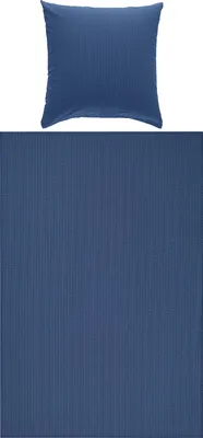 Produktbild von Erwin Müller Bettwäsche Rosenheim" dunkelblau 1x 155x220 cm + 1x 80x80 cm"