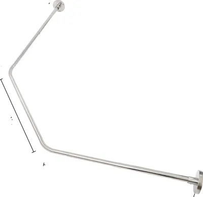 Immagine prodotto di Asta per tenda doccia, lunghezza regolabile, acciaio inossidabile resistente, argento