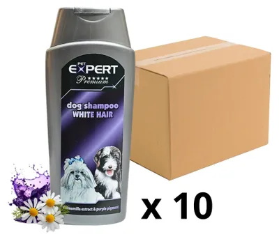 Produktbild von Hundeshampoo PET EXPERT, für Hunde mit weißem Fell, 10x300 ml (Set: 10 Stück)