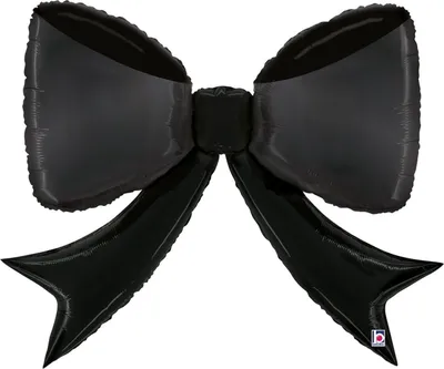 Produktbild von 41" Folienballon Shape Schleife | 104 cm - Schwarz