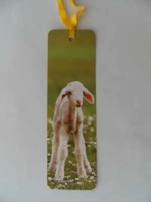 Produktbild von Lesezeichen Schaf,  14 x 4 cm, Buchzeichen Bookmark Bücher Buch Tier Schäfchen Lamm
