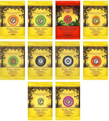 Zdjęcie produktu dla Zestaw herbat yerba mate MATE GREEN 10x50g - najlepsze odmiany brazylijskiej yerba mate - znajdź swój smak