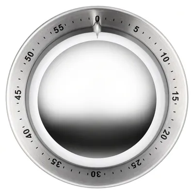 Produktbild von Mechanischer Küchentimer - Edelstahl Eieruhr mit Magnet - Kurzzeitwecker für die Küche