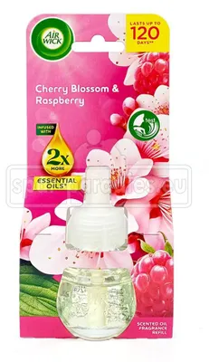 Zdjęcie produktu dla Buteleczka olejku zapachowego Air Wick kwiat wiśni i malina, 19 ml