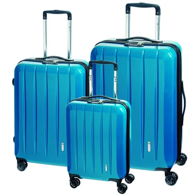 Image de Ensemble de valises 3 pièces LONDON 2.0 à 4 roulettes - turquoise