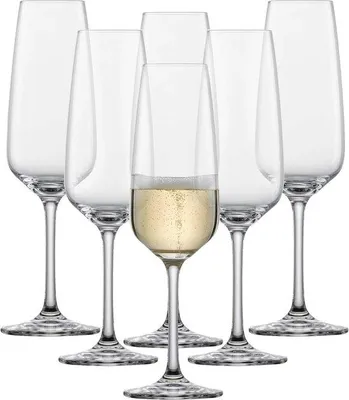 Produktbild von Champagneschönheitsgläser (Set von 6), ewige Champagneschönheitsgläser mit Moussepunkt, Hochtemperaturbeständige Champagneschönheitsgläser.