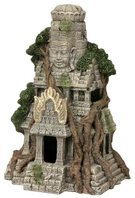 Aquarium-Deko Tempelruine, 19x15x27 cm, Stein/Harz