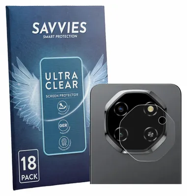 Produktbild von 18x Für Blackview Shark 6 5G (NUR Kameraschutz) Schutzfolie Savvies Displayschutz Display Schutz Folie Klar Transparent