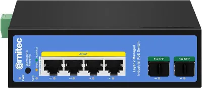 Image de Ernitec 4-port 1000Mbps Industriel