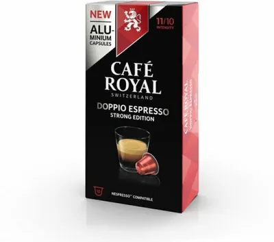 Obrázok produktu pre Café Royal 10167166, Kávová kapsula, Espresso, Tmavo pražená, Nespresso, 10 šálok, 10 kusov