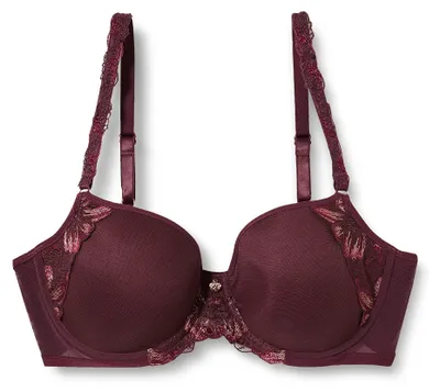 Produktbild von Triumph Freesia Florale Wp, Farbe: Deep Burgundy EG/00EG, Größe: 90F Bügel-BH mit Einlage