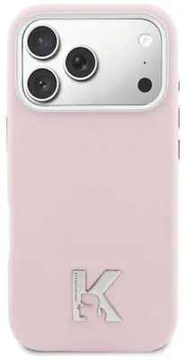 Immagine prodotto di Custodia Karl Lagerfeld con logo Karl Head       Magsafe per iPhone 17 Rosa
