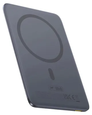 Zdjęcie produktu dla Powerbank Baseus Picogo Am41 5000Mah 20W Ultra-Cienki, Kompatybilny Z Magsafe Z Czarnym Kablem Baseus Simple Usb-C 60W 30Cm - Szary