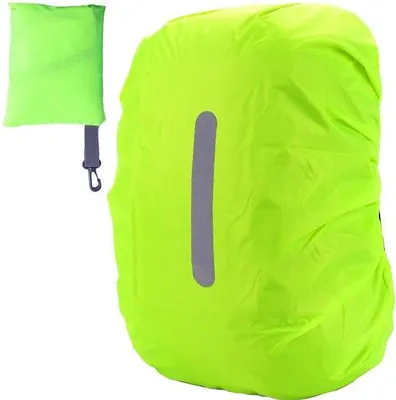 Productafbeelding van Rugzakhoes, reflecterende rugzakhoezen, elastische regenhoes met reflecterende strepen, regenbescherming voor schooltas, rugzakhoes